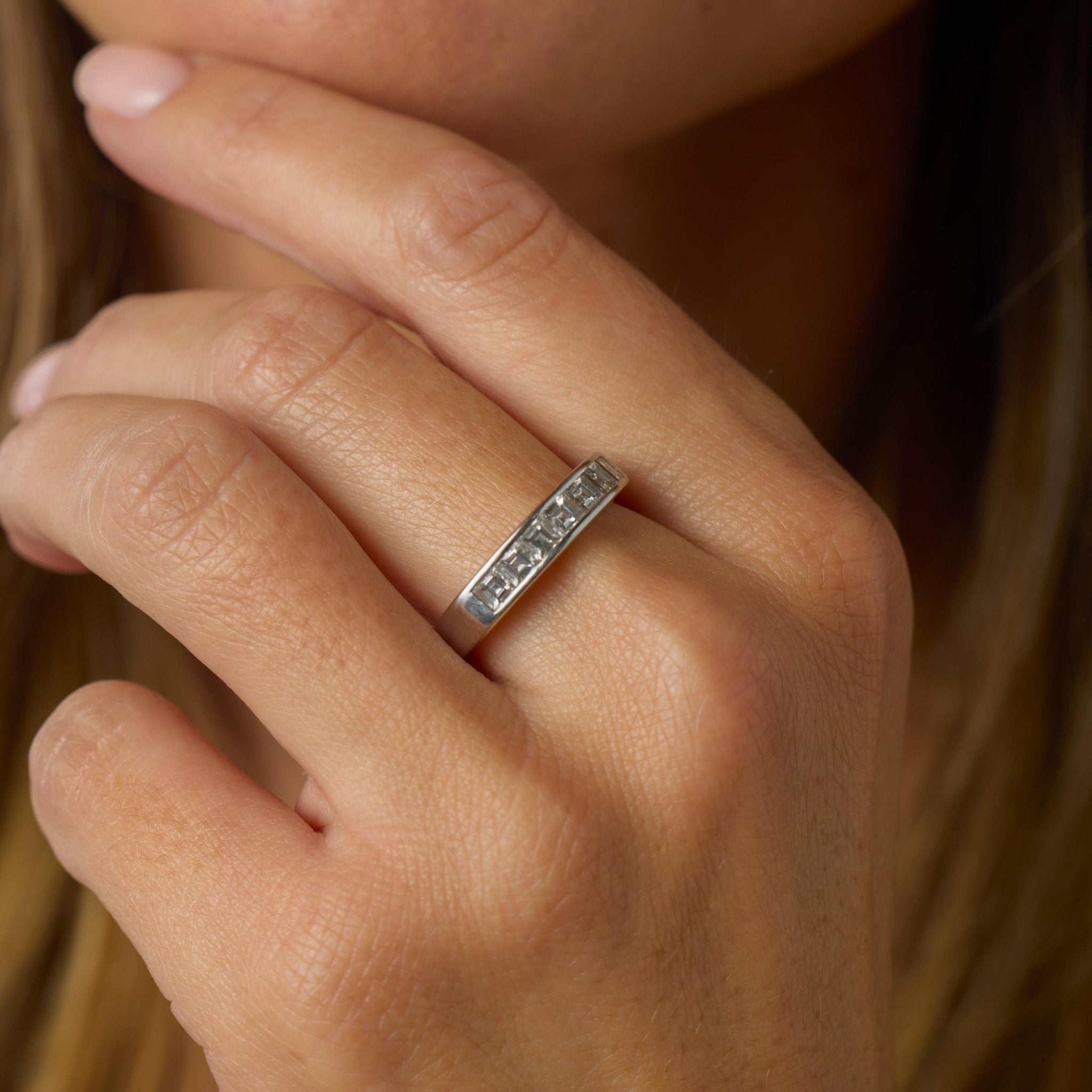 Bvlgari 1.30 carat diamond 18k white gold wedding band