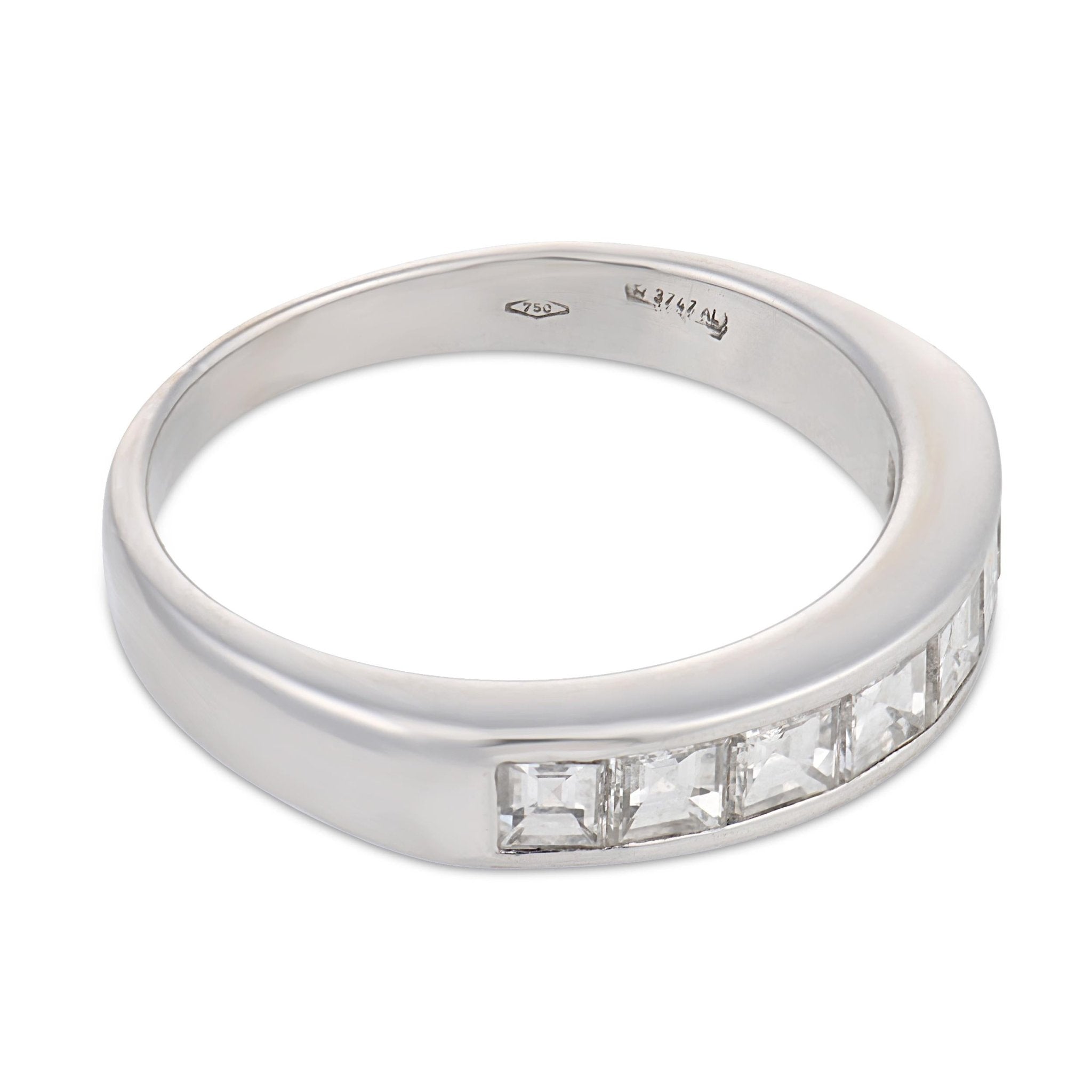 Bvlgari 1.30 carat diamond 18k white gold wedding band