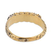 Victorian gemstone 18k yellow gold REGARD ring
