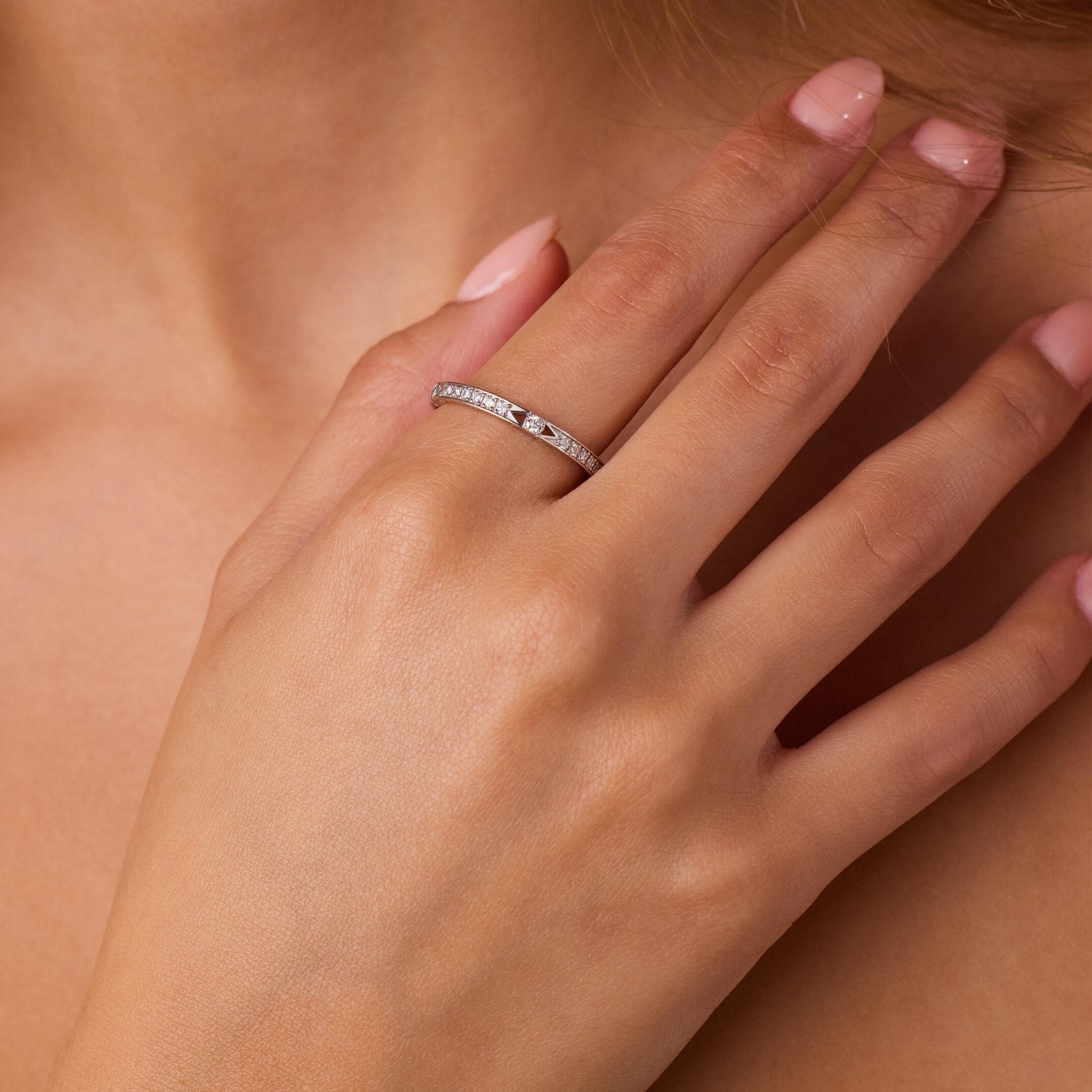 Sonoma diamond platinum eternity band - T&H exclusive