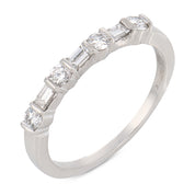 Tiffany & Co. diamond platinum half eternity wedding band