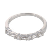 Tiffany & Co. diamond platinum half eternity wedding band