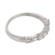 Tiffany & Co. diamond platinum half eternity wedding band
