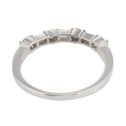 Tiffany & Co. diamond platinum half eternity wedding band
