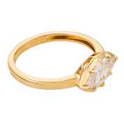 Ara GIA 0.79 carat marquise cut diamond 18k yellow gold ring - T&H Exclusive