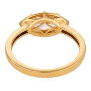 Ara GIA 0.79 carat marquise cut diamond 18k yellow gold ring - T&H Exclusive