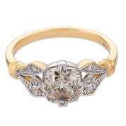 Ophelia GIA 1.54 carat old mine cut diamond ring - T&H Exclusive