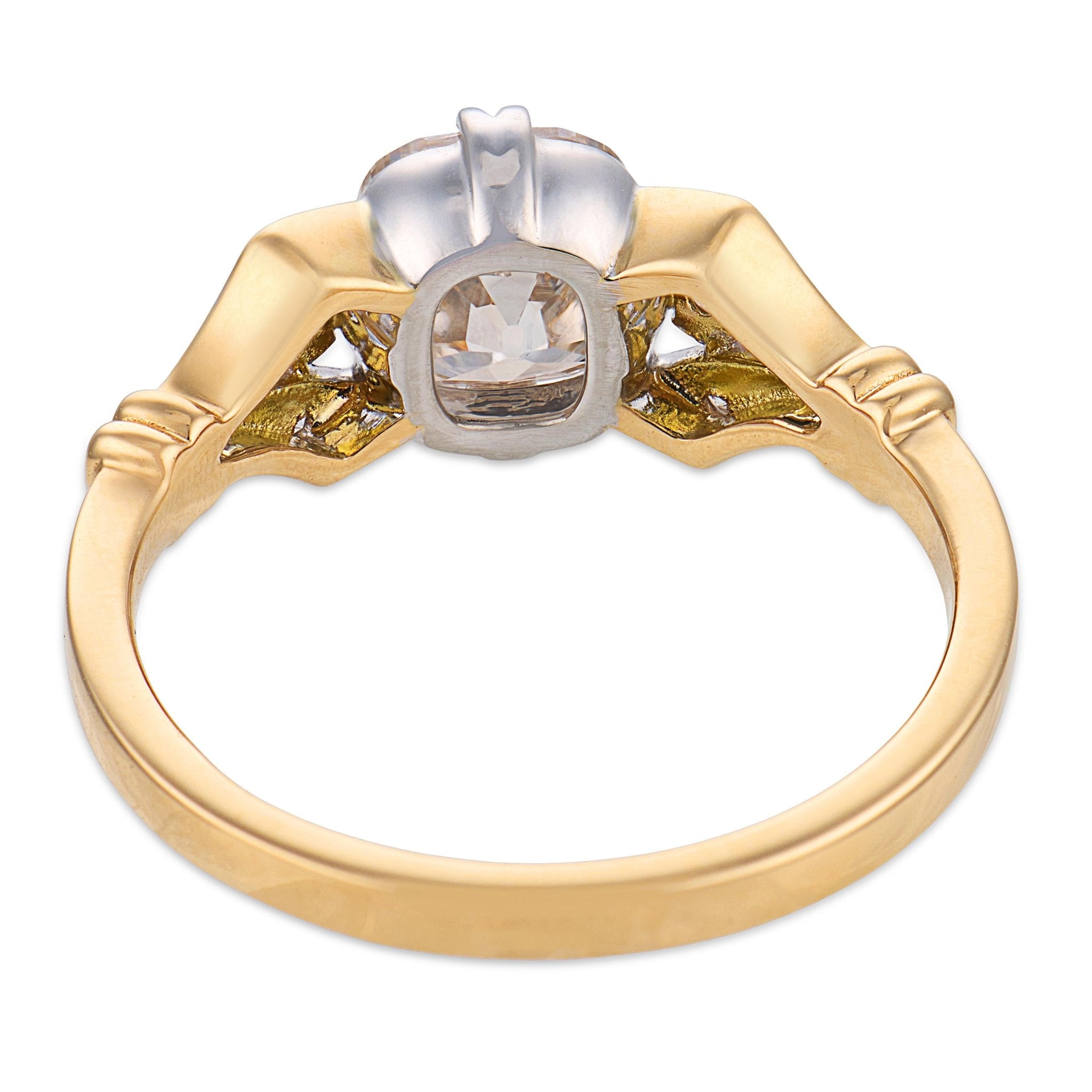 Ophelia GIA 1.54 carat old mine cut diamond ring - T&H Exclusive