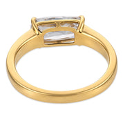 Myla GIA 1.51 carat elongated cushion cut diamond 18k yellow gold ring