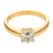 Astoria GIA 1.00 old mine cut diamond 18k gold engagement ring