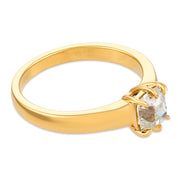 Astoria GIA 1.00 old mine cut diamond 18k gold engagement ring
