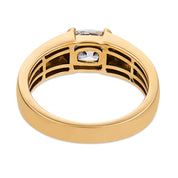 Brooklyn GIA 0.91 carat old mine cut diamond 18k gold ring