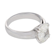 Vintage GIA 1.52 carat diamond 18k white gold solitare engagement ring