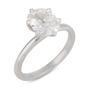 Vintage GIA 1.51 carat diamond platinum engagement ring