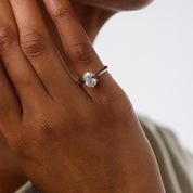Vintage GIA 1.51 carat diamond platinum engagement ring