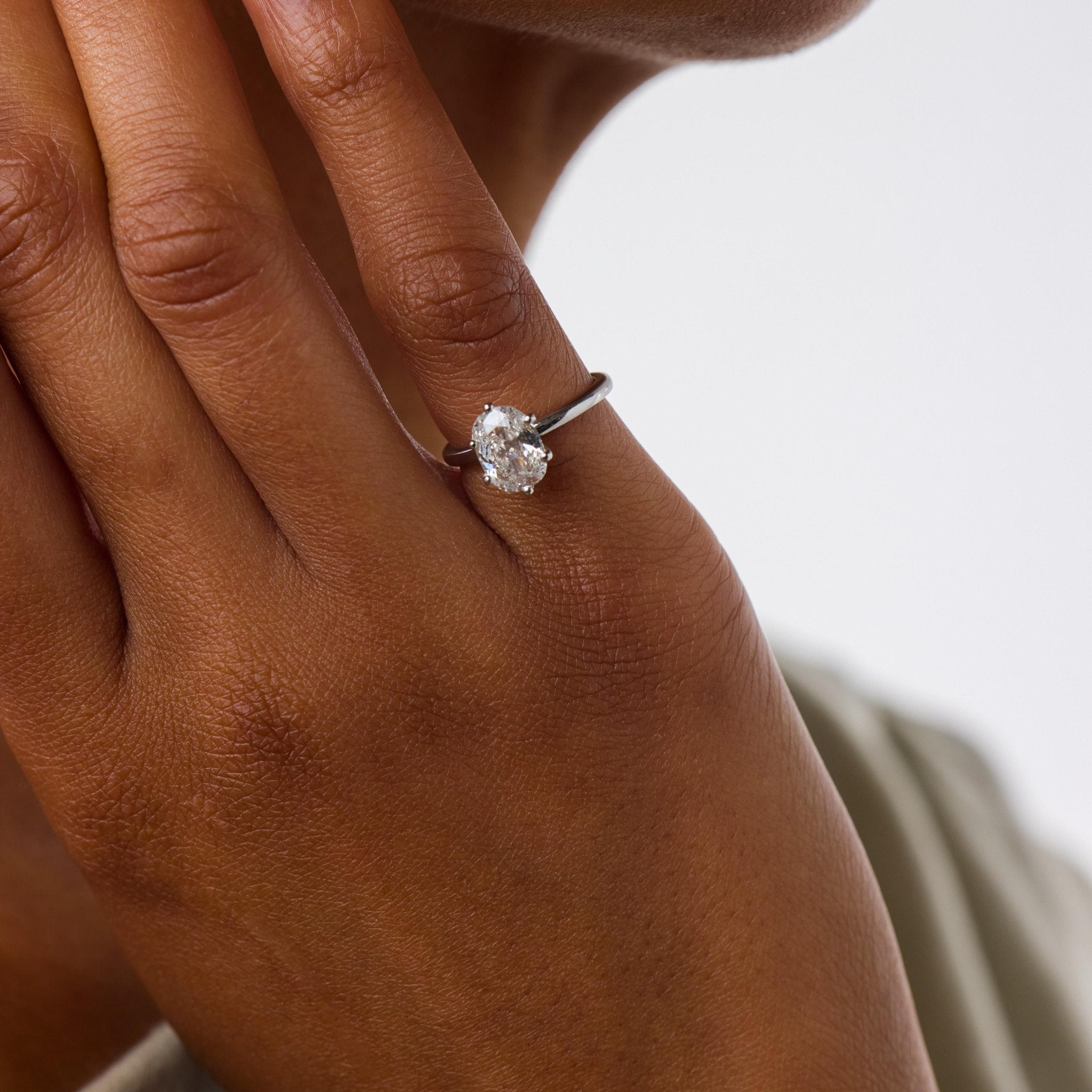 Vintage GIA 1.51 carat diamond platinum engagement ring