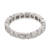 Vintage diamond platinum eternity band