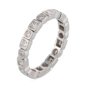 Vintage diamond platinum eternity band