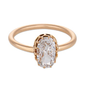 Victorian GIA 1.02 carat diamond 14k yellow gold engagement ring