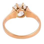 Vintage diamond 14k yellow gold engagement ring