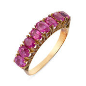 Vintage 1.60 carat ruby 14k yellow gold ring