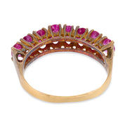 Vintage 1.60 carat ruby 14k yellow gold ring