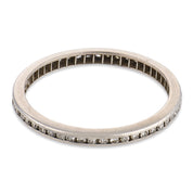 Mid Century diamond platinum eternity wedding band