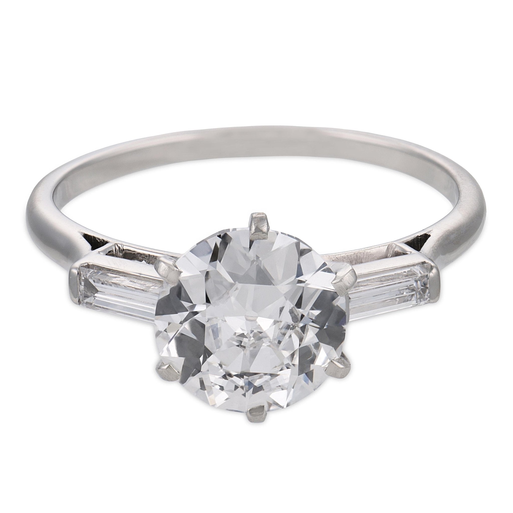 Mellerio GIA 1.59 carat D flawless diamond platinum engagement ring