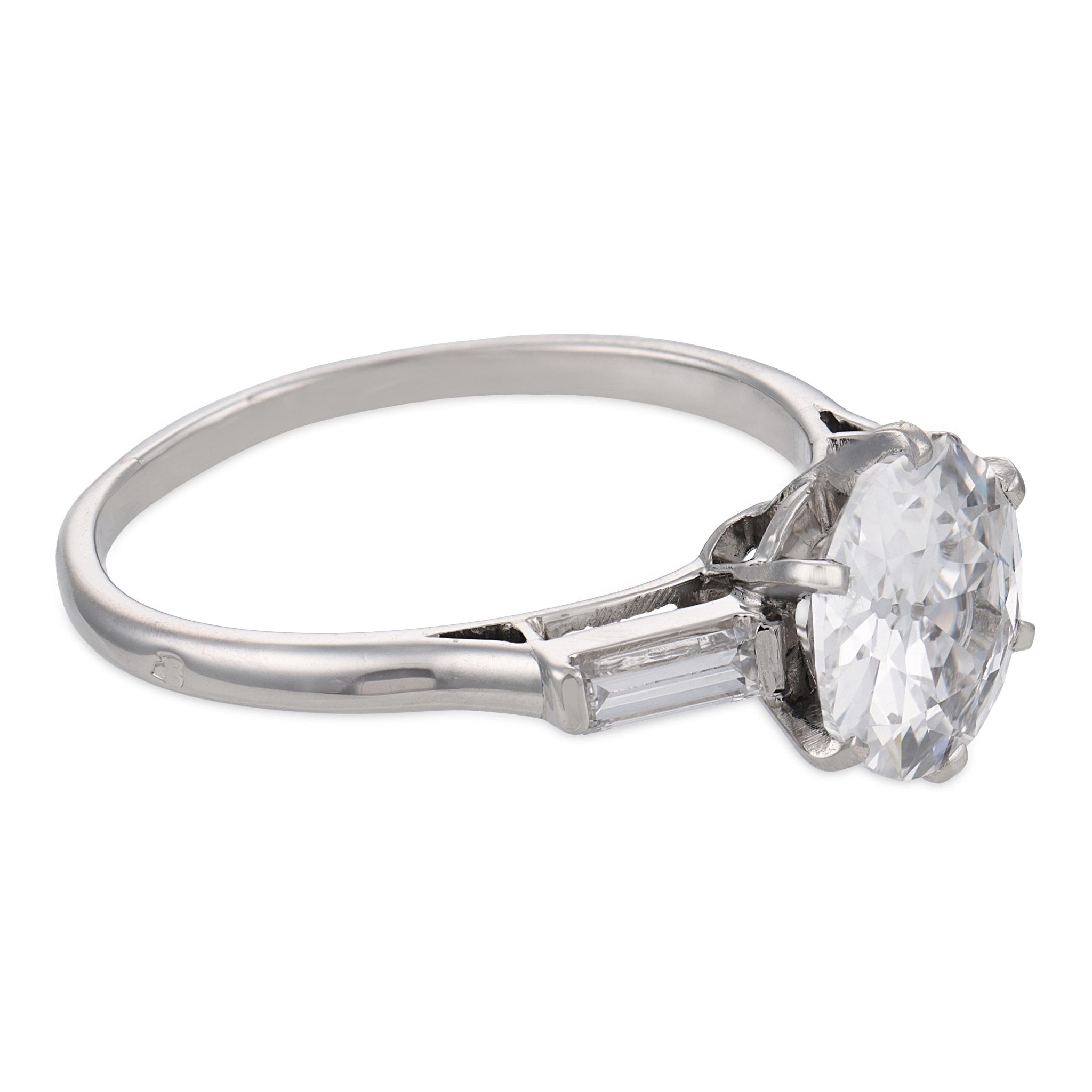 Mellerio GIA 1.59 carat D flawless diamond platinum engagement ring