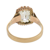 Victorian GIA 1.63 carat old mine diamond 10k yellow gold engagement ring