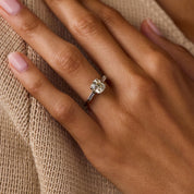 Mid Century GIA 1.80 carat diamond platinum engagement ring