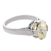 Art Deco GIA 1.53 carat old mine cut diamond platinum engagement ring