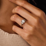 Art Deco GIA 2.19 carat diamond platinum engagement ring