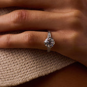 Art Deco GIA 2.14 carat old European cut diamond platinum engagement ring