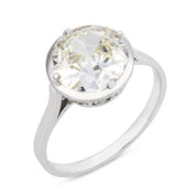 Art Deco GIA 2.03 carat old European cut diamond platinum engagement ring