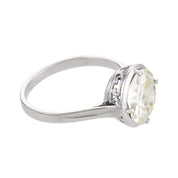 Art Deco GIA 2.03 carat old European cut diamond platinum engagement ring
