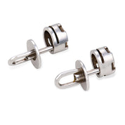 Mid Century 1.00 carat diamond 14k white gold stud earrings