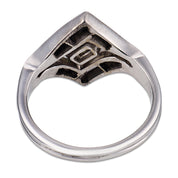 Art Deco GIA 1.06 carat diamond 14k white gold ring