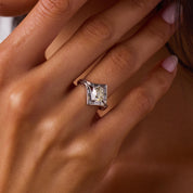 Art Deco GIA 1.06 carat diamond 14k white gold ring