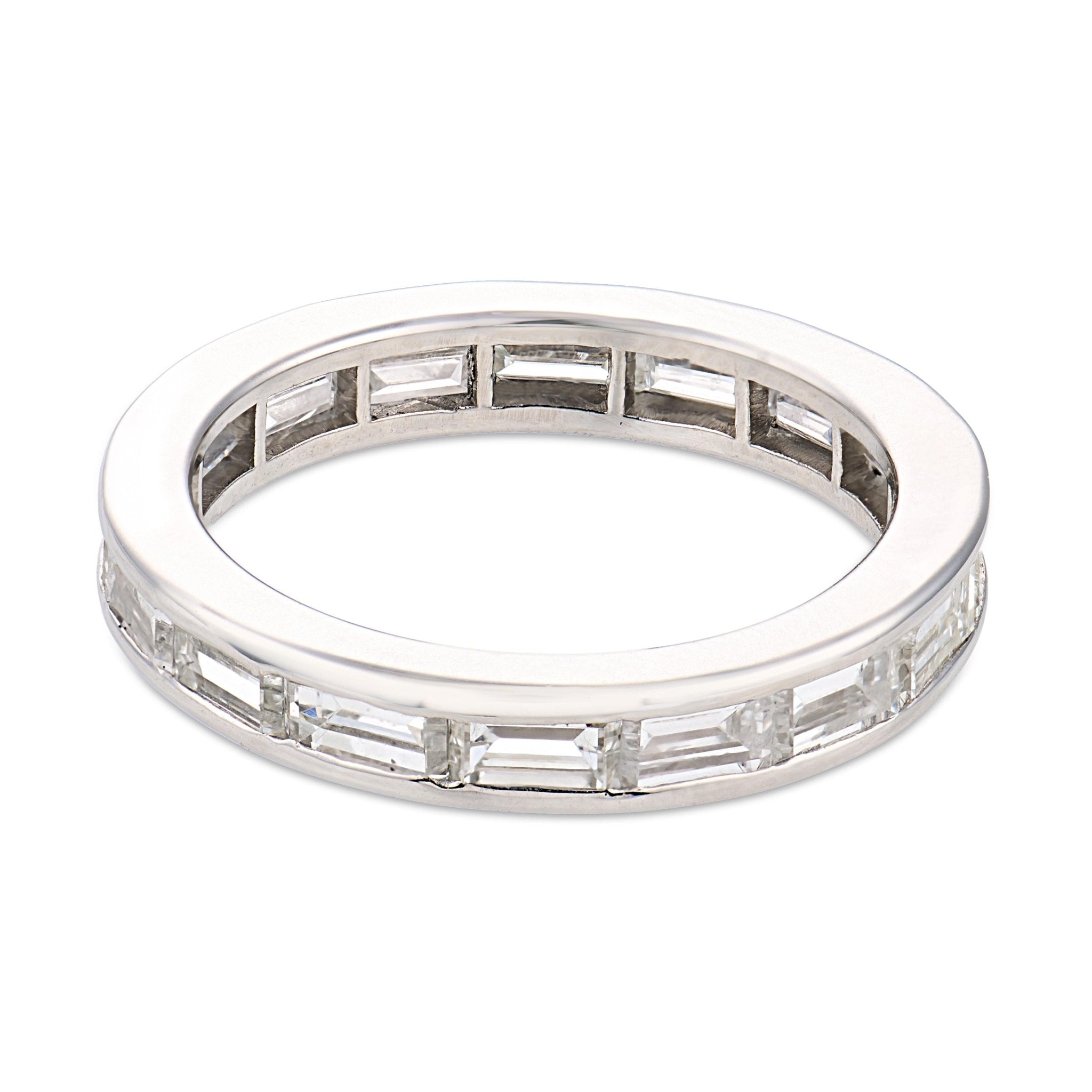 Mid Century 2.00 carat diamond platinum eternity band