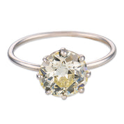 Art Deco GIA 1.95 carat diamond platinum engagement ring