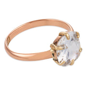 Victorian GIA 1.53 carat diamond 14k yellow gold engagement ring