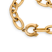 Cartier diamond 18k yellow gold link bracelet