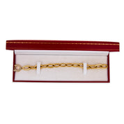 Cartier diamond 18k yellow gold link bracelet