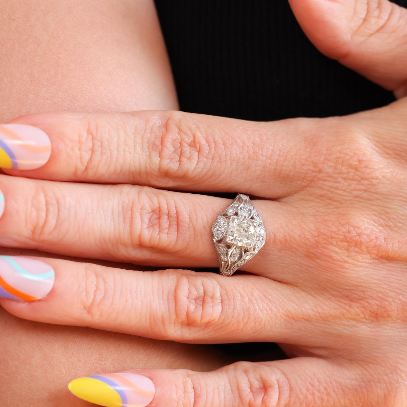 Edwardian-Inspired Diamond Ring
