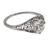 Art Deco GIA 1.68 Carat Old Mine Cut Diamond Ring