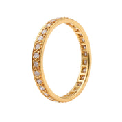 Diamond 18k Yellow Gold Eternity Band