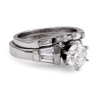 Platinum Diamond Ring Set