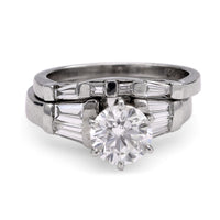 Platinum Diamond Ring Set