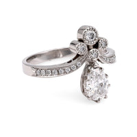 Platinum Diamond Tiara Ring